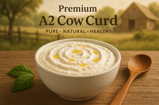 Make advertisement of a2 cow curd attractive 